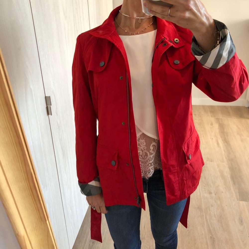 Burberry Women gabardine red